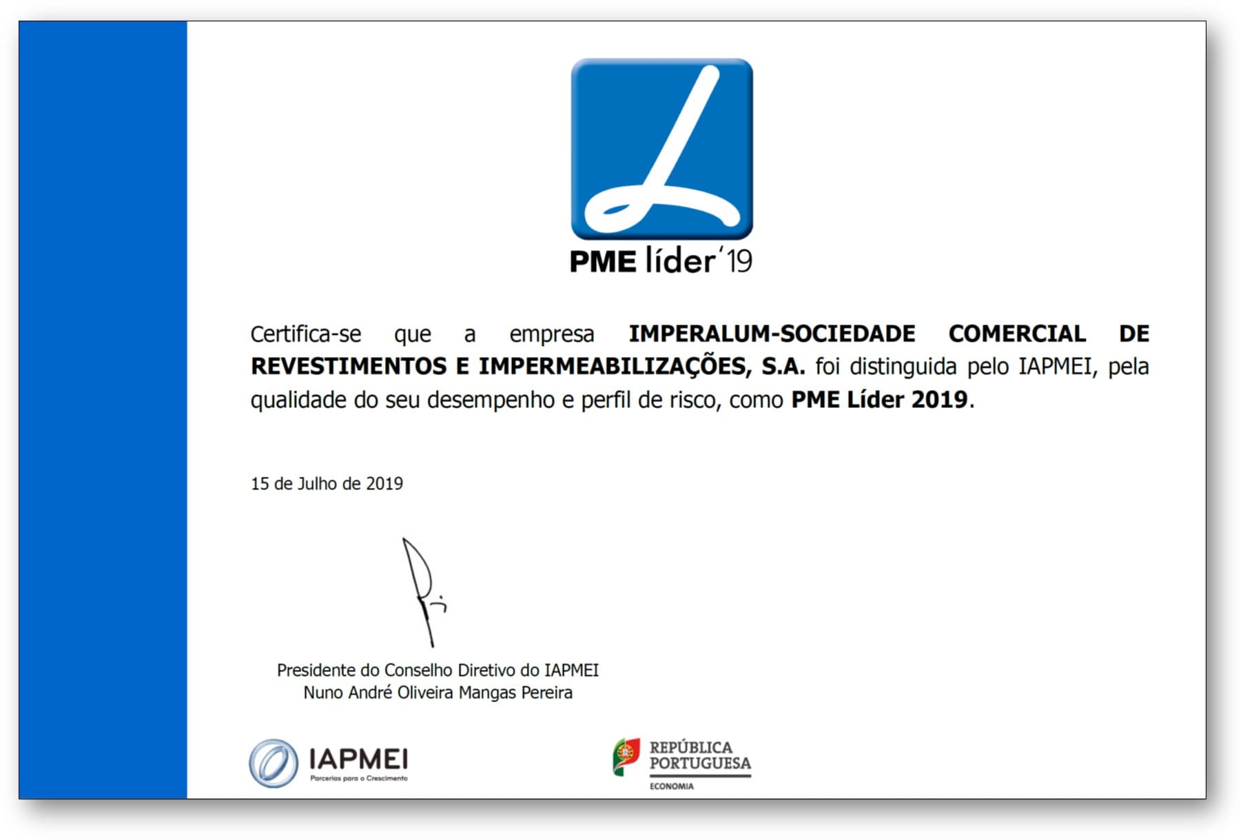 Diploma PME Líder 2019